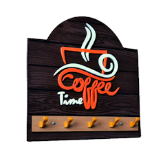 Handcrafted Wall-Mounted Mug Rack