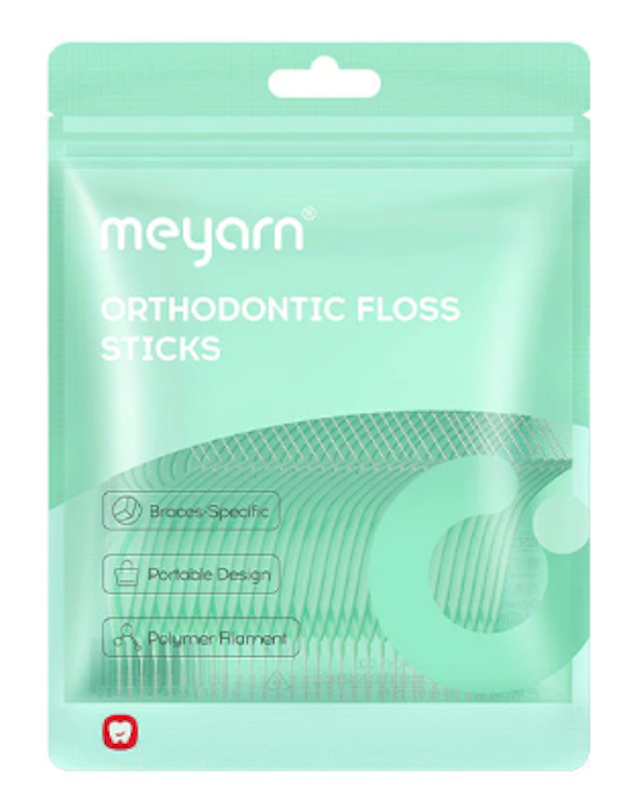 Orthodontic Double-head Dental Floss Stick for Braces 1