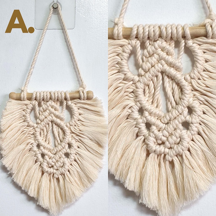 Mini Macrame Wall Hanging Boho Decor 2
