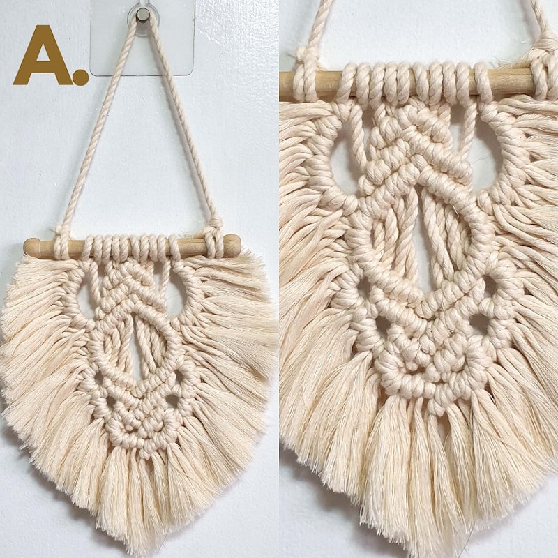 Mini Macrame Wall Hanging Boho Decor 2