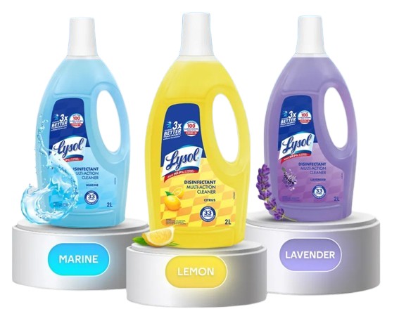 Multi Action Cleaner Antibacterial Marine Scent 900 mL	  2
