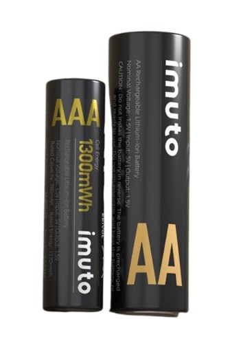 Rechargeable AA & AAA Lithium Batteries with Charger	  1