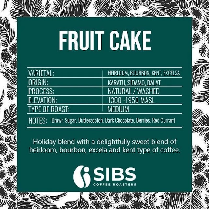 Fruit Cake Coffee Blend 1