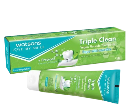 Triple Clean Vegan Fluoride Toothpaste 1
