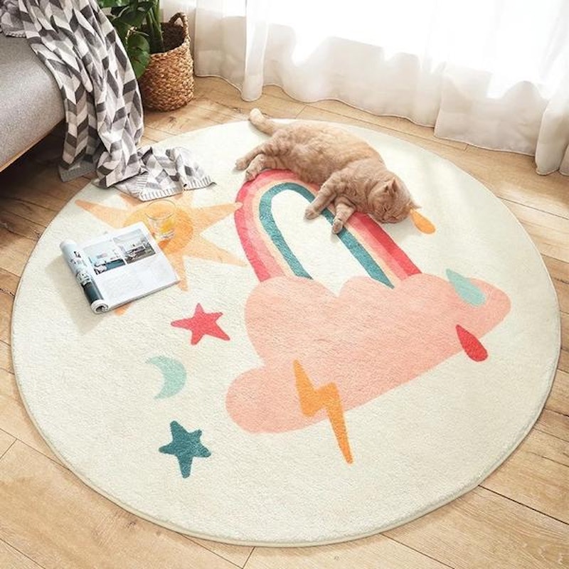 Printed Furry Nursery Rugs 2