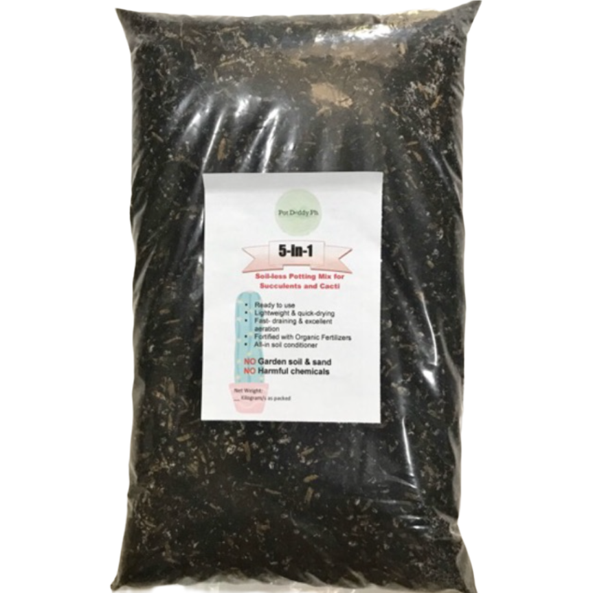 5-in-1 Cactus & Succulent Soil-less Potting Mix 1