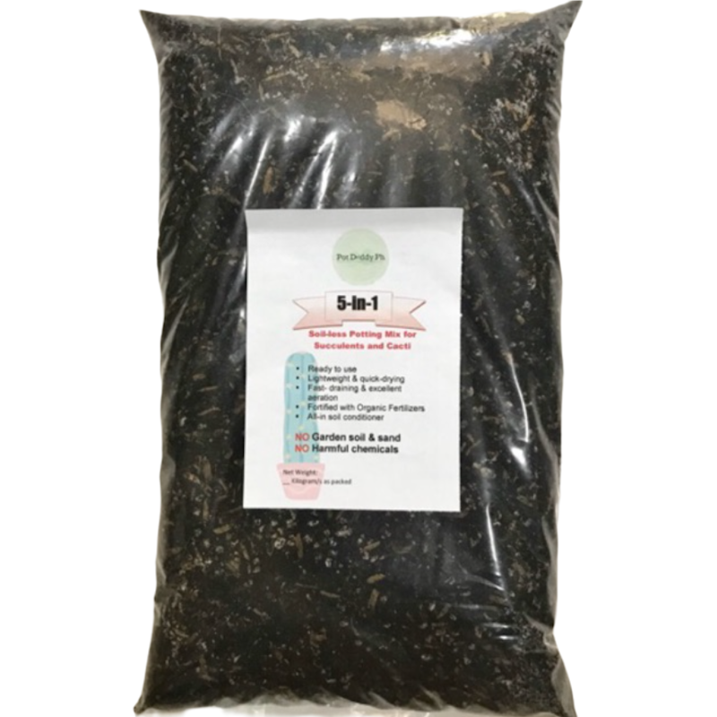 5-in-1 Cactus & Succulent Soil-less Potting Mix 1