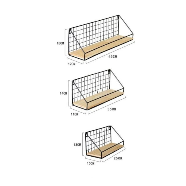 Wall-Mounted Metal Shelf  4