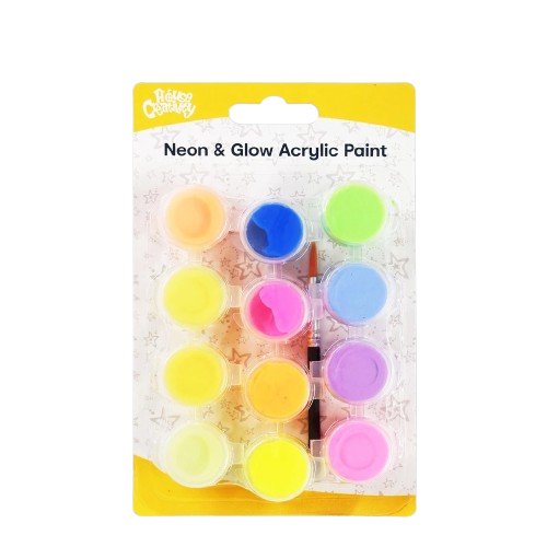 Acrylic Color Set Neon & Glow 1