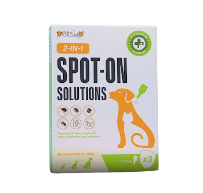 Spot On Solutions Anti-Flea, Tick, and Worm for Dogs and Cats Treatment 1