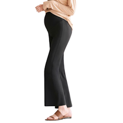 Ayesha Maternity Flared Pants (Black)