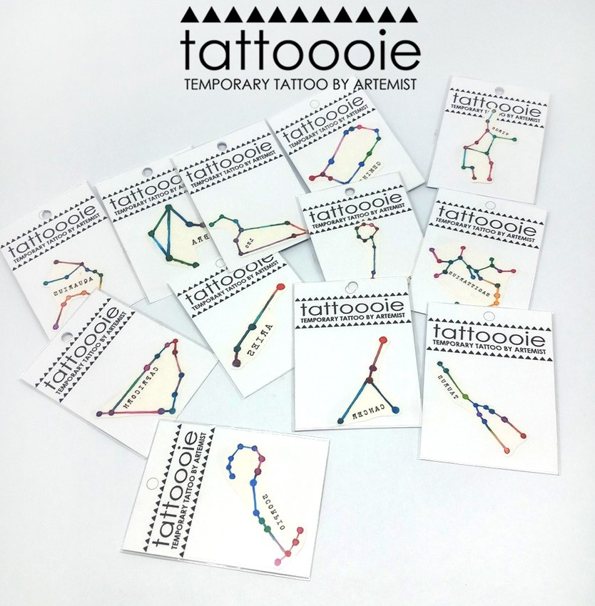 Watercolor Constellation Tattoo 3