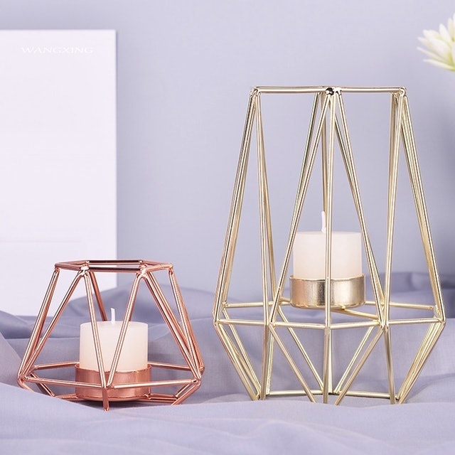 Nordic-Style Geometric Candle Holder  5