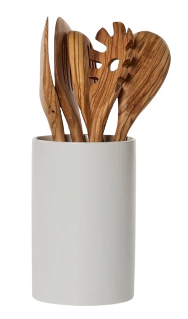 Stoneware Utensil Holder	  2