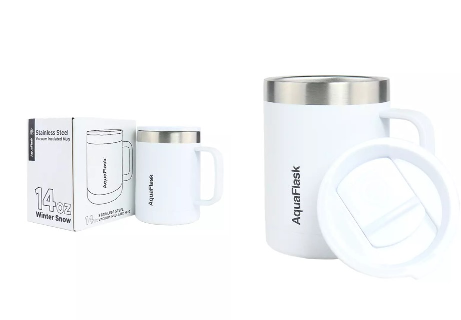 14oz Insulated Mug Aqua Flask 2