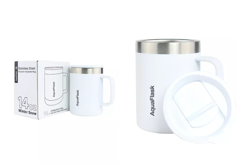 14oz Insulated Mug Aqua Flask 2