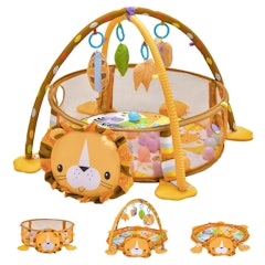 5in1 Activity Gym Baby Playmat With 30pcs Ball Pit