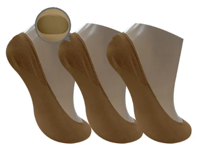 Ladies Cotton Seamless Heel Gel Foot Cover 1