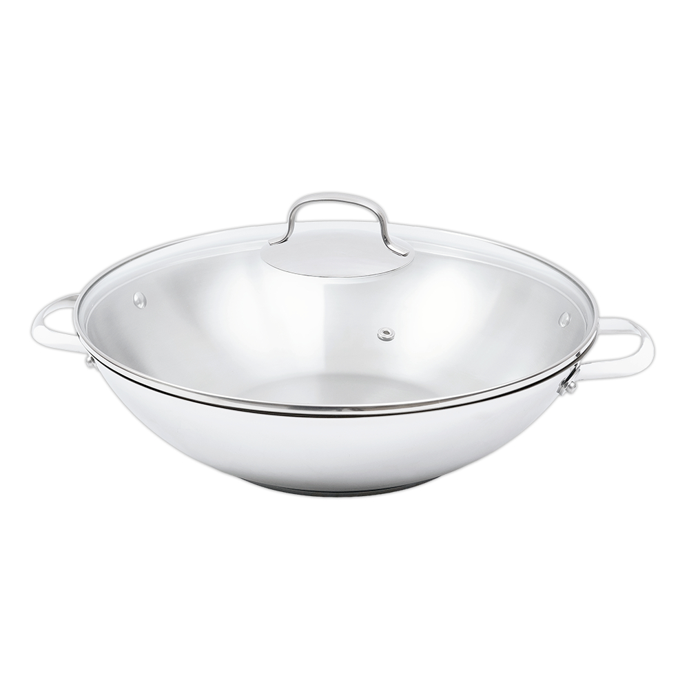 Basil Stainless Steel Wok 1