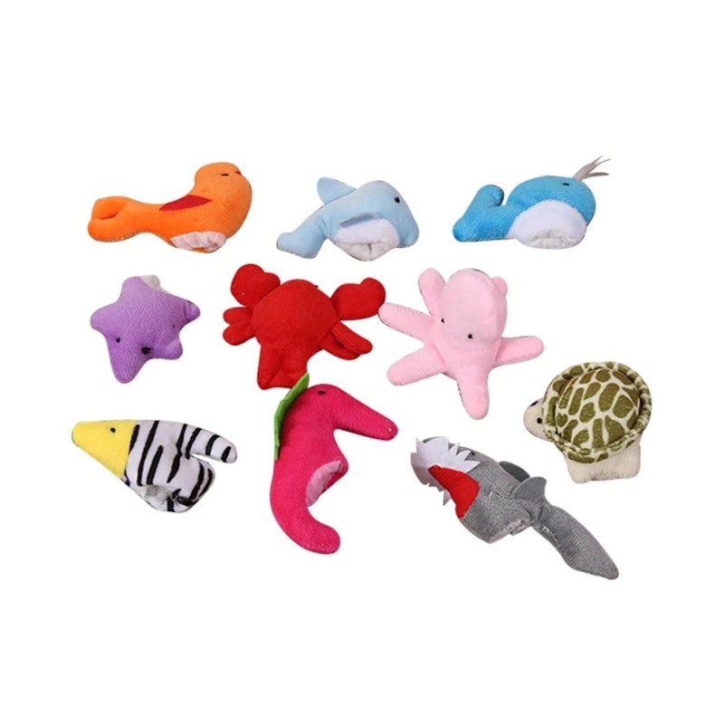 Sea Creatures Plush Finger Puppets 1