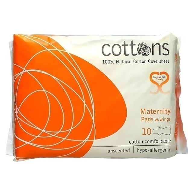 100% Natural Cotton Coversheet Maternity Pads 1