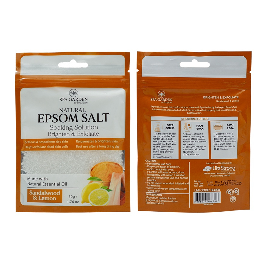 Spa Garden Epsom Salt Brighten and Exfoliate  1