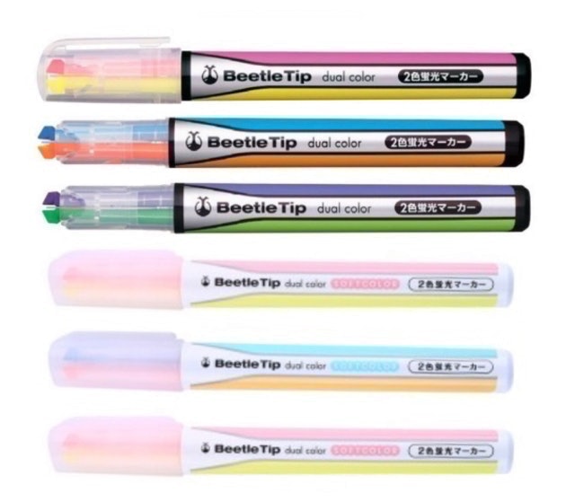 Beetle Tip Dual Color Highlighter 2