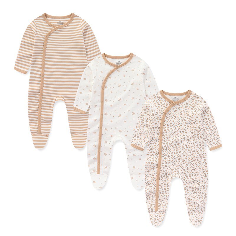 3 Pieces Long Sleeve Baby Romper  4
