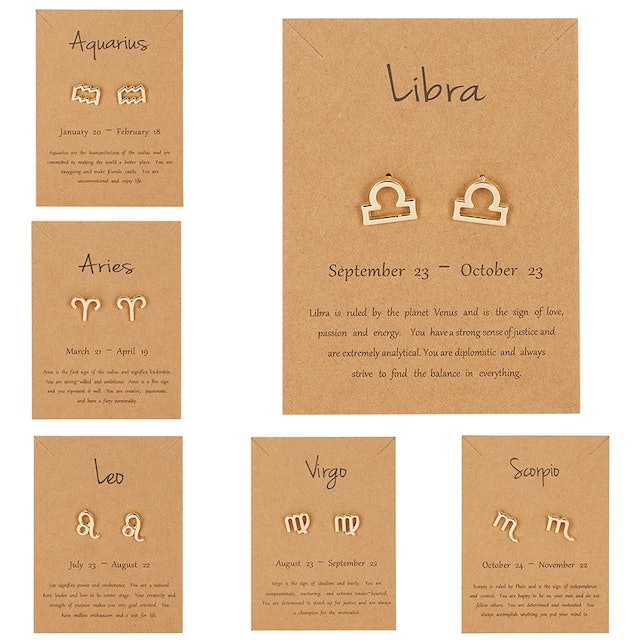 Minimalist Gold Color Small Metal Stud Earrings  2