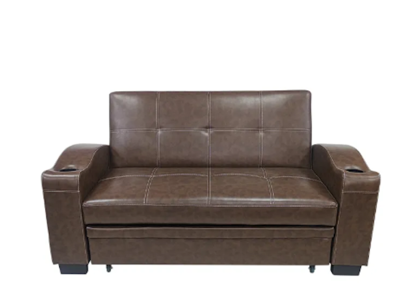 Swing 2-Seater Synthetic Leather Sofa Bed 1