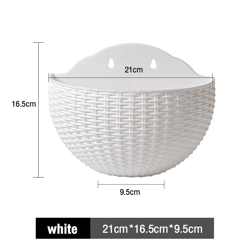 Imitation Rattan Wall Hanging Pot 2