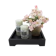 At Home Bali Wood Tray Candle Holder 1