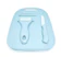 MUMUSO 3 Pieces Ceramic Knife Set Blue 1