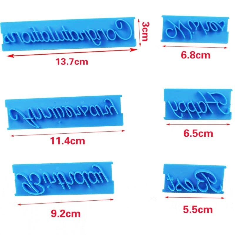 Handwriting Fondant Cake Embosser 5