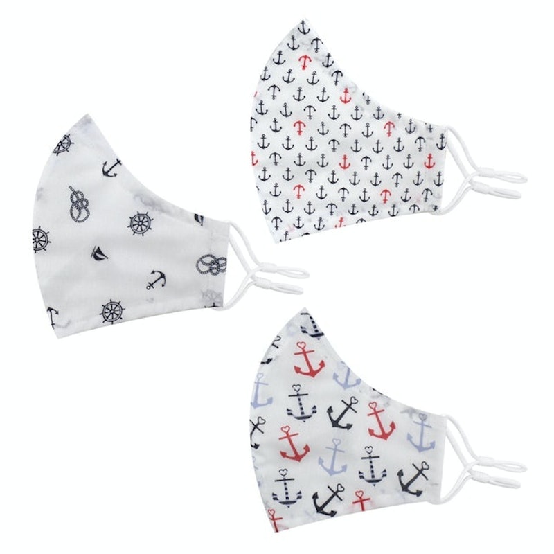 3-Ply Washable Anchor Printed Poly-Cotton Face Mask 1