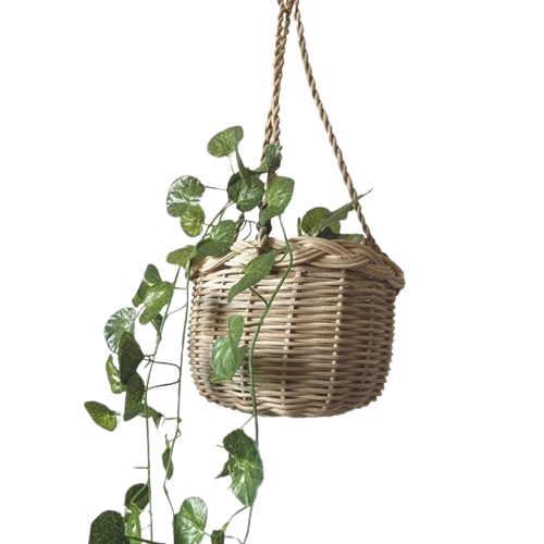 Rattan Hanging Planter 2