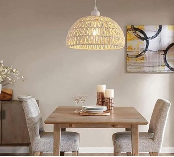 Pendant Light Bohemian Rattan Chandelier 2