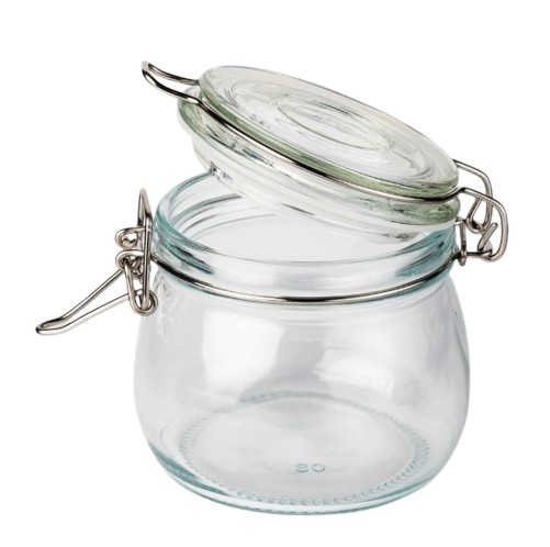 Glass Jar with Airtight Lid	  2
