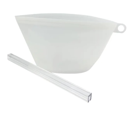 White Silicone Resealable Bag (340 mL)	  2