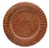 Gourdo's 4 piece Charger Plate Rattan Weave Espresso 1
