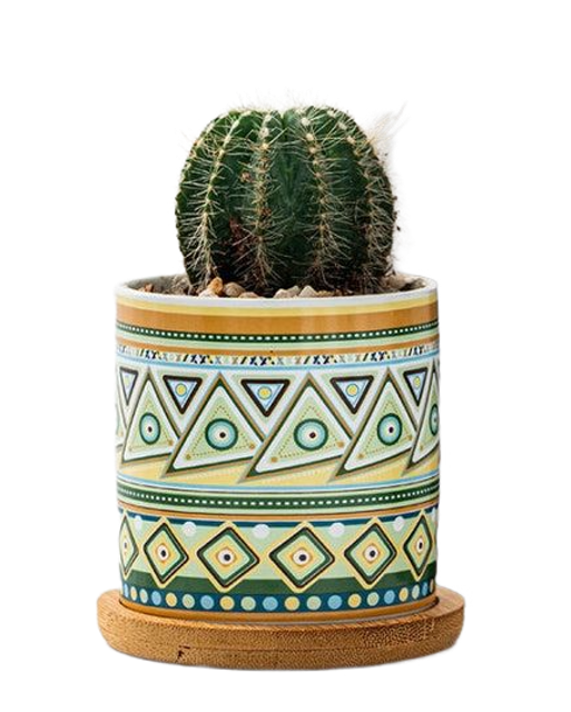 Colorful Nordic Patterned Ceramic Pots 3