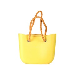 Classic Monochrome Beach Tote Bag Yellow
