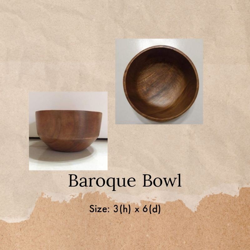 Handcrafted Acacia Wood Bowl 4