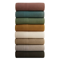 100% Cotton Face Towel, Hand Towel, Bath Towel, Beach Towel, Bath Mat - Popcorn Collection