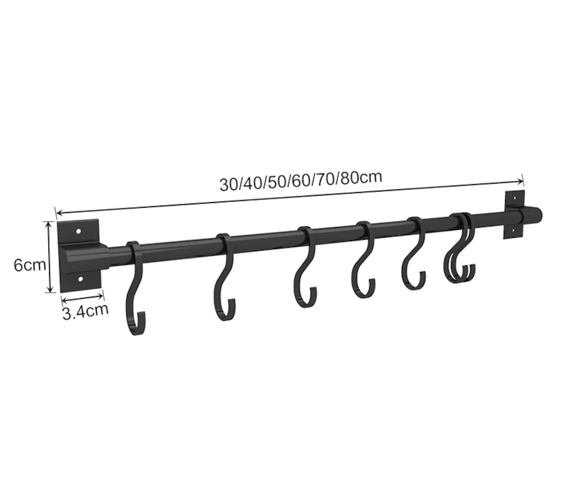 Kitchen Hanging Rack With Hooks 3