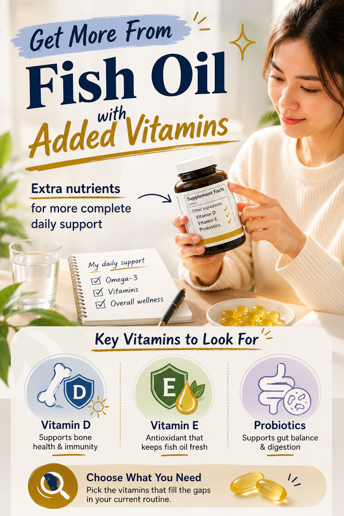 Pick a Fish Oil Supplement With Added Vitamins if You Want More Than Basic Omega-3 Support