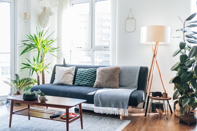 Consider Getting a Sofa Bed With Long Legs and Low Arms to Make the Room Look Bigger