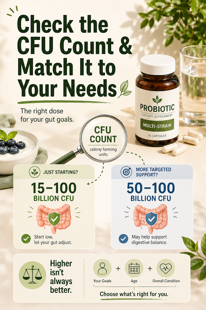 Check the CFU Count and Match It to Your Needs