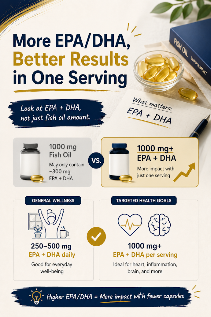 Choose a Higher EPA/DHA Count if You Want Results With Just One Serving