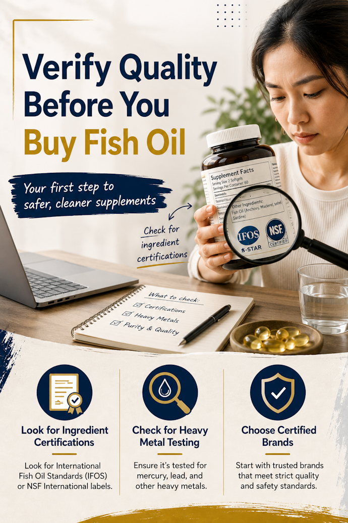 Start With a Certified Fish Oil Supplement Brand if You're Worried About Safety and Contaminants